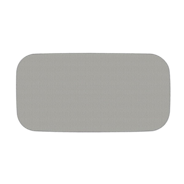 Microfibre Plain S Ribbed Gym Towel - Light Grey