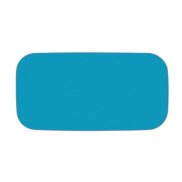 Microfibre Plain S Ribbed Gym Towel - Caribbean Seablue