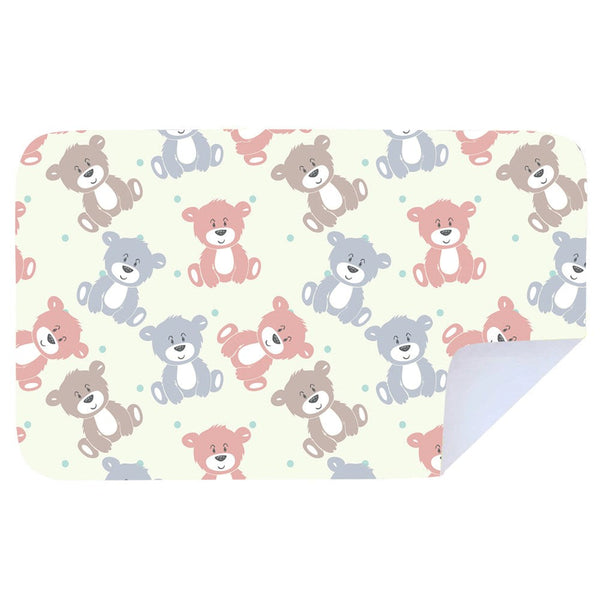 Microfibre L Printed Towel - Teddy