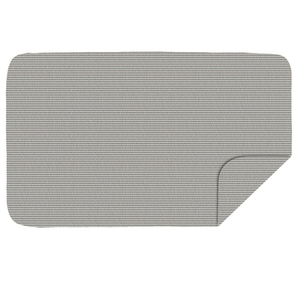 Microfibre Plain Ribbed XL Towel - Light Grey