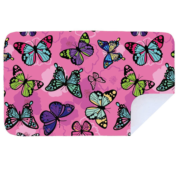 Microfibre XL Printed Towel - Pink Butterflies